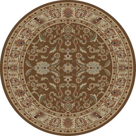 CONCORD GLOBAL 7 ft. 10 in. Ankara Agra - Round, Brown 65189